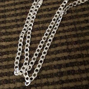 925 Cuban sterling silver Mens chain 925 Italy